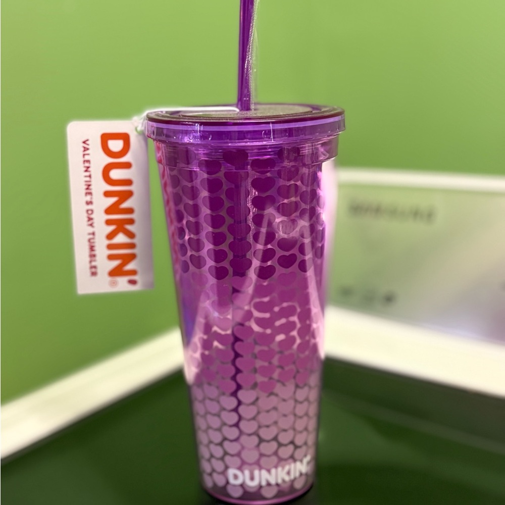 Dunkin' Purple Valentine's Day Tumbler 2025